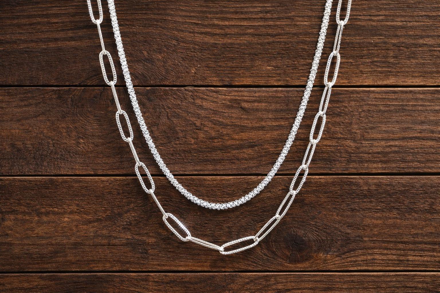 925 Sterling Silver Brushed Heart Necklace, Minimalist Clavicle Chain Jewelry
